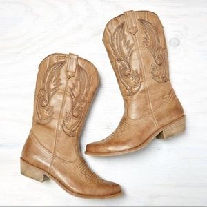 Coconuts by Matisse Gaucho Cowboy Boots Tan Sz 8
